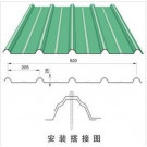 Bright Green Yx28-205-820 Roofing Sheet for House