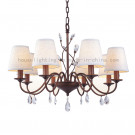 Chandelier / Antique Chandelier with Fabric Shade (CH-880-8029X8)