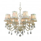 Chandelier with Fabric Shade and Crystal (CH-880-8006X8)