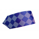 Checkered Ties Silk and Polyester Woven