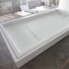 China Solid Surface White Matt Stone Shower Tray Price