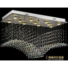 Chinese Modern Big White Crystal Chandelier