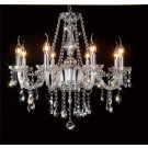 Classic Silver 8 Light Crystal Chandelier
