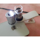Clip-On 60X Zoom Microscope Lens For Smartphones & Tablet Reader