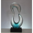 Collectible Clear Resin Art Sculpture