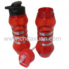 Colorful Easy Drinking Plastic Water Bottle with Straw