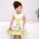 Cute Custom Little Baby Girls Cotton Wear, Children Garment