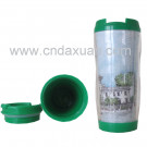 DIY Plastic Promotion Advertisement Mug with Inserted Paper