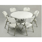 Dia 5fts Plastic Round Folding Table (SY-152Y)