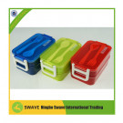 Double Layer Lunch Box with Dividers Chopsticks Spoon Dinner Set Bento Box Y95049