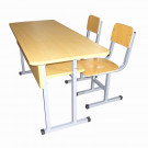 Double School Desk and Chair Set (MXZY-264)