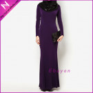 Embellished Cowl Neck Maxi Dress