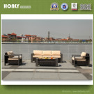 European New Design Kd Sofa Set Outdoor Aluminium Rattan Furniture Sofa