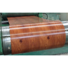 Exporting Popular PPGI Coil -Wood-017 for Country House Roofing /Wall