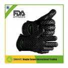 FDA Approved Microwave Oven Use Silicone Heat Resistant BBQ Hand Gloves 95061d