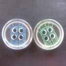 Fashion Plating Resin Shirt Button 4-Hole