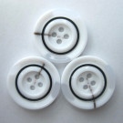Four Holes Painting Middle Fashion Resin Button