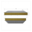 Galvanized Sheet Rockwool Sandwich Panel for Wall/ Hous
