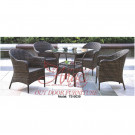 Garden Bar Stool Outdoor Patio Rattan All Weather PE Wicker Furniture