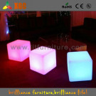 Glowing LED Cube, Lighting Cube Stool, Illuminated Cube Stool