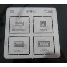2pcs HTC G14 Word Stock Stencil Template