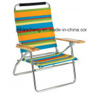 Hc-Ls-FC93 Aluminium Folding Beach Chair Outdoor Camping Folding Chair with Woodarmrests