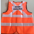 High Visible Polyester Mesh Safety Vest for Signalman