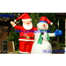 Hot Sale Inflatable Snowman and Father Ornament for Celebrating (MIC-457)