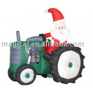 Hot Selling Inflatable Christmas Santa Ornament on a Tractor (MIC-400)
