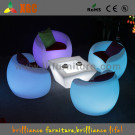 Illuminated Rechargeable LED Plastic Furniture