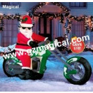 Inflatable Christmas Cool Santa on Motorcycle (MIC-320)