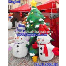 Inflatable Mini Cute Snowmans Beside Tree (MIC-229)