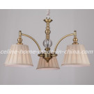 Interior Chandelier Light with Fabric Shade (SL2088-3B)