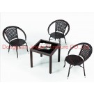 Iron Rattan Outdoor Balcony Wicker Leisure Furniture (JJ-S330&558)