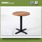 Iron Round Coffee Table Solid Wood Table