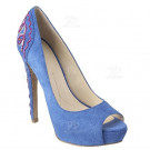 Kid Suede High Heel Ladies Sandals (Hs13-071-2)