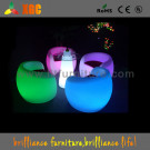 LED Cocktail Table & Round Wine Display Table with Glass