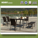 Latest Design Magic Rattan Patio Outdoor Modern Dining Set