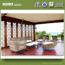Latest Design Metal Sofa Set Luxury Hotel Polycord Outdoor Sofa