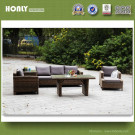 Latest Designs Outdoor Sectional Sofa Set Corner Rattan Sectional Sofa