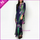 Latest Floral Print Fashion Baju Arab