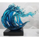 Latest Style Blue Angel Sculpture Resin Art