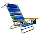 Leisure Outdoor Camping Folding Aluminium Beach Chair with Woodarmrests