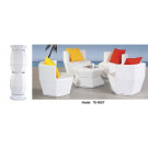 Leisure Rattan Garden Dining Modern Patio Bar Table for Outdoor