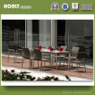 Luxury Aluminum Outdoor Garden Restaurant Dining Room Table and Chair