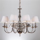Luxury Design Iron Chandelier Lamp with Fabric Shade (SL2083-8)