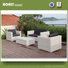 Luxury Design Metal Rattan Furniture White Foshan Wicker Modern Sofa