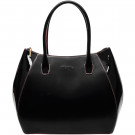 Luxury Ladies Handbag, Black Leather Studded Handbags Office Style