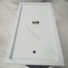Manmade Stone Resin Retangular Slimline Shower Pan for Hotel