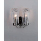 Modern Clear Shade with Chrome Base Glass Wall Lamp (752W)